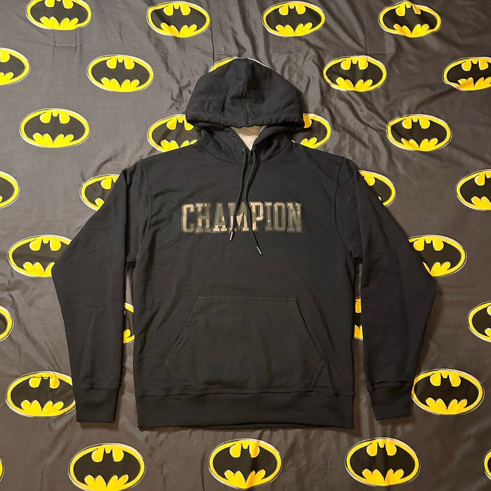Champion Powerblend Camouflage Camo Logo Graphic Pullover Hoodie
